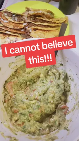 I'm about to throw the whole bowl away! I can't believe this! let's make Guacamole. #tacotuesday #guacamole 