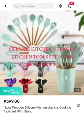 Silicone kitchen utensils kitchen tools set super affordable  #tiktokawards2023 #TikTokPromote #trending #tiwala #tiktikshop #mura #tatlongbilyon #budolfinds #tiktok #fyp #affiliatemarketing 