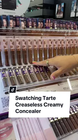 We all know @tarte cosmetics has a lot of concealers, but what sets their new Maracuja Creamy Creaseless Concealer apart is how it spreads and their new shade range.  But firstly, loving this expanded shade range and shout out to @michelawariebi who supported the development for Tarte!  The concealers ability to go on creamy and rich with minimal creasing or settling into fine lines is pretty impressive. The way the product glides on, thanks to its ingredients, gives a super smooth feeling and that effect translates on skin. She's been in my rotation recently as I really wanted to share my thoughts on her.  Have you swatched this yet? What did you think? 🤔 #makeup #makeuppreview #BeautyTok #tarte #thelipsticklesbians 