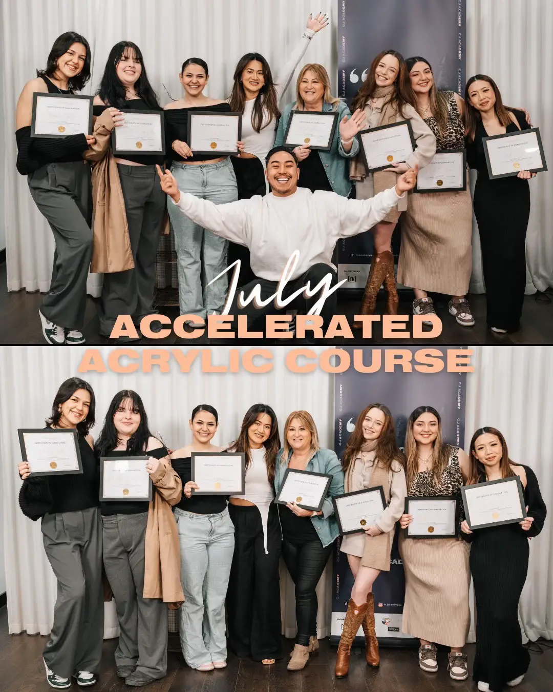 THE SWEETEST STUDENTS EVERRR 🥺🫶 Jade has so much love for the Nail Industry, these students showed that they are dedicated to the journey and there's no greater joy than witnessing their confidence flourish! 🙌 We've said it a million times and will say it over again, you have our full support! Keep practicing and stay dedicated, the results will speak for themselves! #cjacademyau #sydneynailcourse #nailcourses #acrylicnailcourses #sydneyacryliccourse #cjsupplyau #cjartistry #sydneybeauty  Student Highlight - Nail Tech Life - Nail Artist - Nail Salon - Nail Industry - Beginner Nail Tech - Acrylic Nails - Nail Solutions - Nail Academy - Nail Tutorial - Hidden Truth 