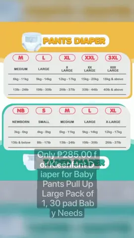 #fypシ゚viral #fypシ #fyp  Only ₱285.00 for Kleenfant Diaper for Baby Pants Pull Up Large Pack of 1, 30 pad Baby Needs Disposable Korean Diaper Infant Babies Baby Products Baby Needs Maternity Needs On Sale Baby Infant kit Quick Dry Infant Toddler Diapers freeshipping Pedia Approved! Don't miss out! Tap the link below