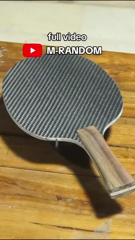 lagi penasaran kalo bat pingpong  pakai carbon fiber.. jadi, kita bikin aja...!!  #pinhpong #DIY #tabletennis #racket #bat 