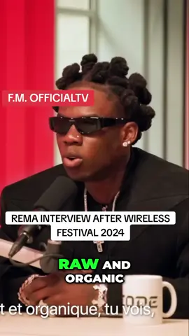 REMA INTERVIEW AFTER WIRELESS FESTIVAL 2024