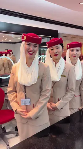 Face of Emirates's Day  ❤️✨ With all my Batch Mate!  #4808 #emirates #emiratesairline #emiratescrew #emiratescabincrew #EK #cabincrew #crewlife #flightattendant #flightattendantlife #thaicabincrew #thaicrew #dubai 