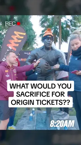 What would you sacrifice for Origin tickets? Triple M put 6 listeners to the test! 👏❄️ #StateofOrigin2024 #Maroons #Blues #Origin #Brisbane #QLD #TripleM