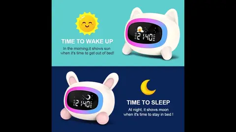 Kids Smart Clock Rs 1300 Gamehut gadgets -follow us 59382803  #foryoupage #gadgets #mauritius🇲🇺❤️ #mauritius_tiktok #digitalmarketing #onlineadvertising #goviral #fyp #clock #kids #sleep 
