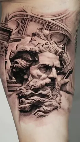 Zoom your tattoo! #poseidon #poseidontattoo #tattoo #fypp 