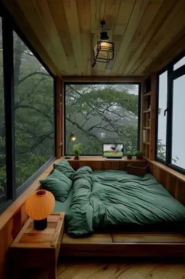 Quiet moments with rain. #cozycabin #rainyday #rainydayvibes 