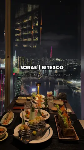 Hẹn hò ngắm view triệu đô tại tầng 51 của toà nhà Bitexco 🫶🏻 #nhahang #henhosaigon #saigon  #restaurant #xuhuongtiktok #viral  #soraerestaurant #japanesefood  #bitexco #bitexcofinancetower 