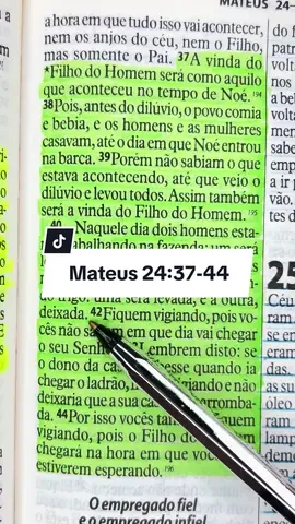 Mateus 24:37-44 - Amém?🙏🏻❤️✨ . . . . . #palavradeDeus #bíblia #Deus #jesus #viral 