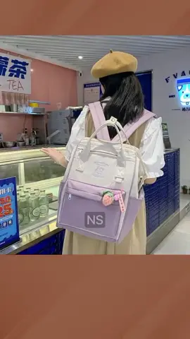 NS 【High Quality】Korean sweet schoolbag large capacity backpack college backpack fashionable travel bag for women himejibackpack under ₱559.00#tiktokaffiliate  #bestseller #TikTok #fyp  #goodquality  #visitmytiktokshopguys😊 