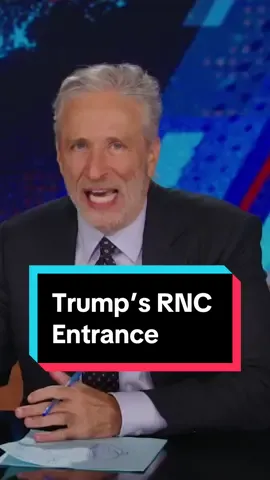Jon on Trump's grand entrance and J.D. Vance, a guy who looks like the actor they'd hire to play Don Jr. in a Lifetime movie #DailyShow #RNC #Trump #JonStewart 