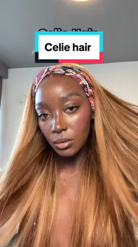 Am i natural blonde now 👱🏾‍♀️ #gluelesswig #wighack #wiginstall #celiehair #celiewig #highlightedwig #balayagewig #honeyblondewig #preeverythingwig @celiehair 