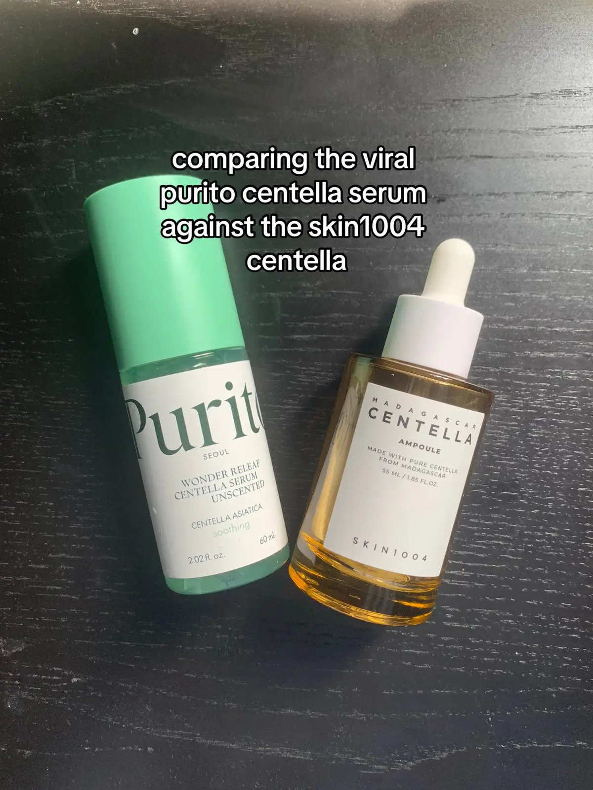 not really a fan of how the purito one makes your skin sticky after but both didnt really do any harm to my sensitive skin, ill def keep rebuying the skin1004 tho #skintok #clearskin #skincaretips #kbeauty #koreanskincare #skincare #sensitiveskin #centella #centellaasiatica #purito #skin1004 @Purito Seoul @SKIN1004 Official 