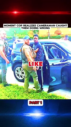 MOMENT COP REALIZES CAMERAMAN CAUGHT THEM DOING WRONG. PART 1 #cops #copsoftiktok #police #law #karen #fyp #foryou #viral #news #usa #lawsuit #copwatch 