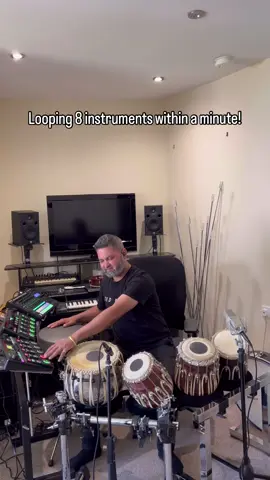 Watch it till the end to find out how the groove builds up..  @rolandglobal @seelectronics @ultimateearspro @valterpercussion  #live #looping #roland #rc505 #rc505mkii #se8 #t2 #tabla #dholak #duff #ghunghroo #dimdi #aludu 
