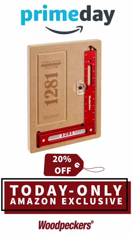 🚨Prime Day Exclusive🚨 The 1281 (our most popular square) is 20% off for Prime Day! Grab one before it’s too late!  Success in the workshop depends on careful machinery set up, accurate layout and consistently checking your work during assembly. All three jobs call for a quality square, and here is the one that established Woodpeckers as a premier layout tool manufacturer, the 1281 Precision Woodworking Square. What separates Woodpeckers squares from the rest is our one-piece central core, milled from the most stable aluminum plate made in the world. The central core gives the 1281 an accuracy and stability not found in competitive tools. Tools Used:  1️⃣ Woodpeckers 1281 Precision Woodworking Square SKU: 1281R