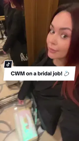 CWM on a bridal job! How amazing does the bride Kate look! 😍💍 #fyp #mua #bridalmua 