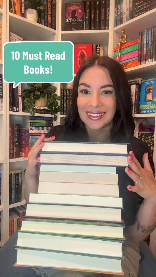 My must read book recommendations! If you have any of these sitting on your shelf and you haven’t read them yet, do it now!! 😂🥰 #BookTok #bestbooks #bookrecs #bookish #booktokfyp #momswhoread 