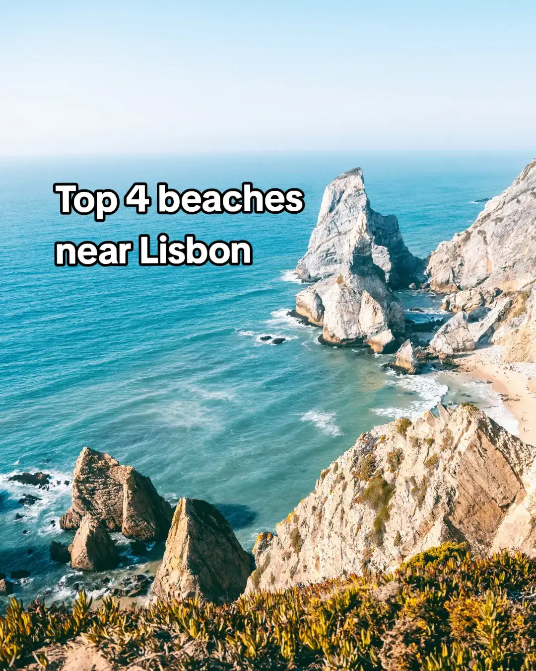 Not far from Lisbon at the coastline of Sintra, you will find some of the most beautiful beaches in Portugal. Here are our 4 must-visit beaches in the Sintra region close to Lisbon 🏖 #portugal #lisbon #portugaltravelguide #lisbonbeaches #sintra #travel 