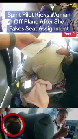 Spirit Pilot Kicks Woman Off Plane After She Fakes Seat Assignment #cops #police #viral #usa #flyp #CapCut 