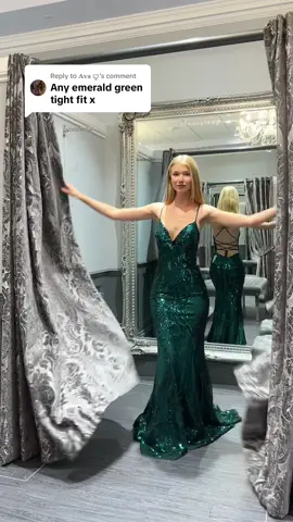 Replying to @𝐀𝐯𝐚 ꨄ some of our stunning slim fit emerald green dresses ✨ don’t miss out!! #prom #prom2024 #prom2025  #promdresses #promdressinspo #greenpromdress #promdressideas #fyp 