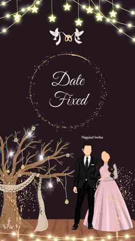 Date Fixed Digital Video . . Discover Happiest Invites for premium digital invitations and cards! Perfect for weddings, birthdays, and events. Customize unique, easy-to-use templates. Follow for top digital invite designs, wedding cards, wedding invitation videos, e-card inspiration, and trending invitation ideas! . . Dm Us To Place Your Order  #happiestinvites #digitalinvites #weddingcard #ecard #weddinginvite #datefixed #datefixedcard #datefixedinvite #datefixinvitationvideo #datefix #datefixcard #card #invitationvideo #weddinginspo #invitationcard 