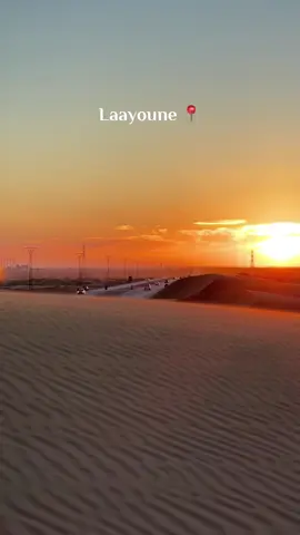 Laayoune ❤️ #sunset #sunsetbeach #fyp #morocco #laayoune #sahara 