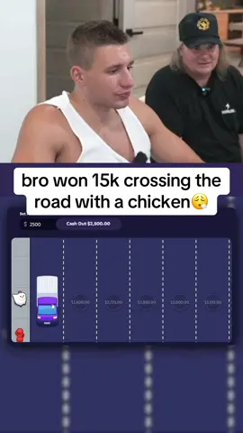 Bro won 15k crossing the road with a chicken #crossyroad #fy 