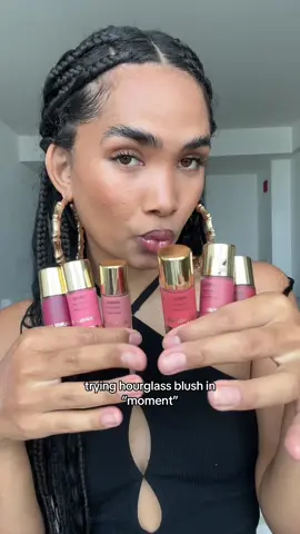 okay hello?? im in loveee which shade should i try nextt 🫣 @Hourglass Cosmetics #makeuptutorial #liquidblush 