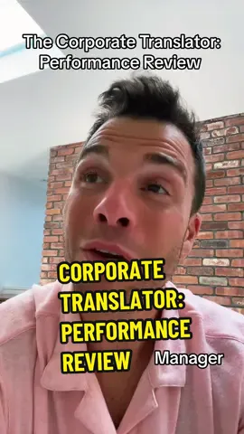 The Corporate Translator joins your performance review #corporate #corporatelife #corporatetiktok #corporatehumor #work #workhumor #techtok #workingintech 