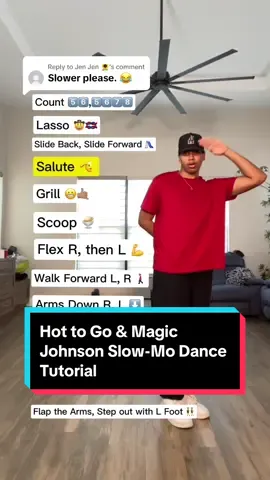 Replying to @Jen Jen 🌻 Here is my Slow-Mo dance tutorial to the Hot to Go x Magic Johnson Dance for y’all Dc: @︎ry , hope this makes it easier and if you want more help go download the Groovetime app for this dance and more 😎  #dancetutorial #dancechallenge #hottogoxmagicjohnsondance #groovetime 