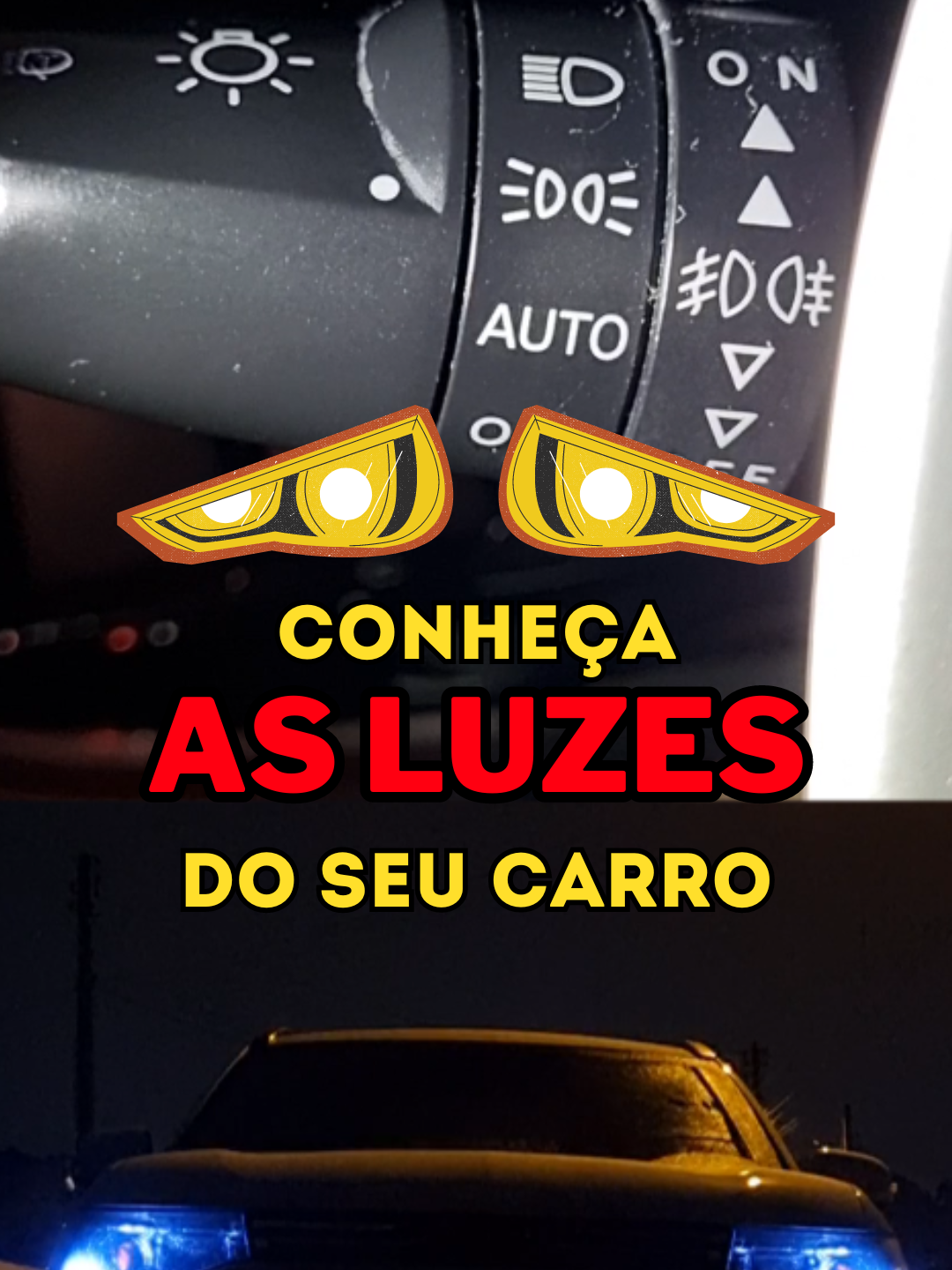 Você conhece todos as luzes que tem no seu carro? . . . #carros #farol #luzes #transitoseguro #mecanica