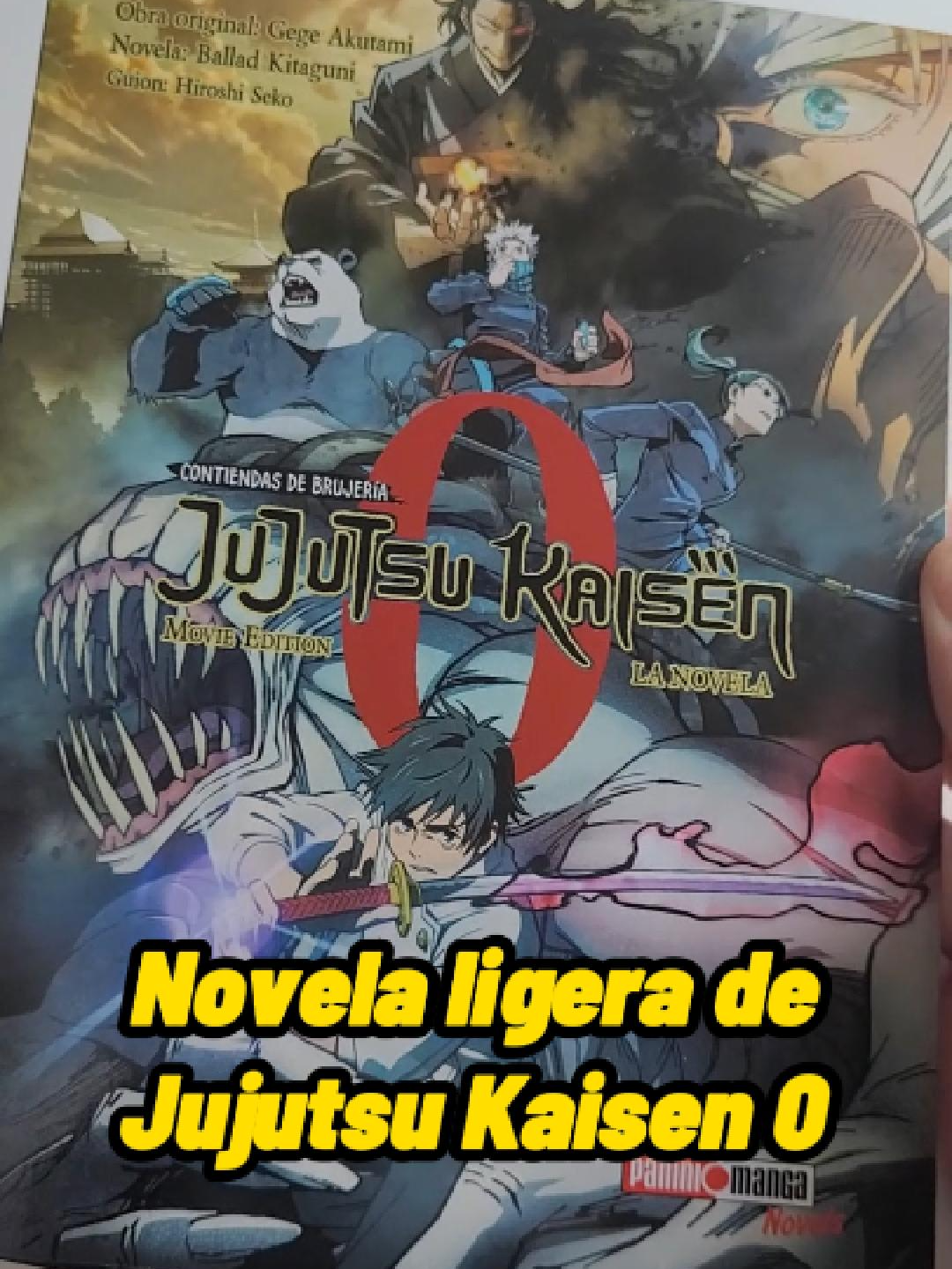 Si te gustó la película de Jujutsu Kaisen 0 necesitas la novela ligera que ya encuentras en tiendas Panini ❤️. Comenta si ya la tienes en tu colección 👀. . #jujutsukaisen #jjk0 #jjk #jujutsukaisen0 #mangas #paninimangaméxico #novelaligera #paninimanga #anime #yutaokkotsu