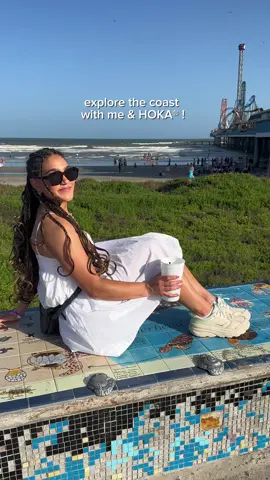 cute meets comfort! the perfect shoe for exploring the town! @HOKA 🍦💙🌊 #HOKApartner #HOKA #FLYHUMANFLY 