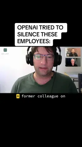 OpenAI tried to silence these employees. View the full interview on the Big Technology Podcast with @Alex Kantrowitz   #openai #samaltman #righttowarn #BigTechnology #AI #whistleblowers 