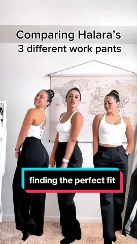 For the office baddies👩🏻‍💻🖤🤍 #halara #halarapants #halaraworkleisure #officeoutfit #officeootd #workfit @Halara_official @Halara Workleisure 