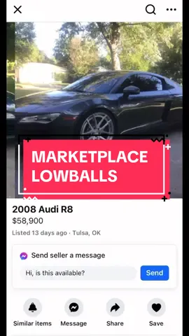 Like for part 2 I’m tryna strike me a DEAL 🙏 Edit: more lowballing on my page yall  #lowball #facebook #marketplace #funny #funnyvideos #tiktok 