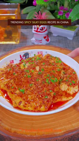 Trending spicy silky eggs recipe in China. Do you want to try? #Recipe #cooking #chinesefood #egg #spicyfood 
