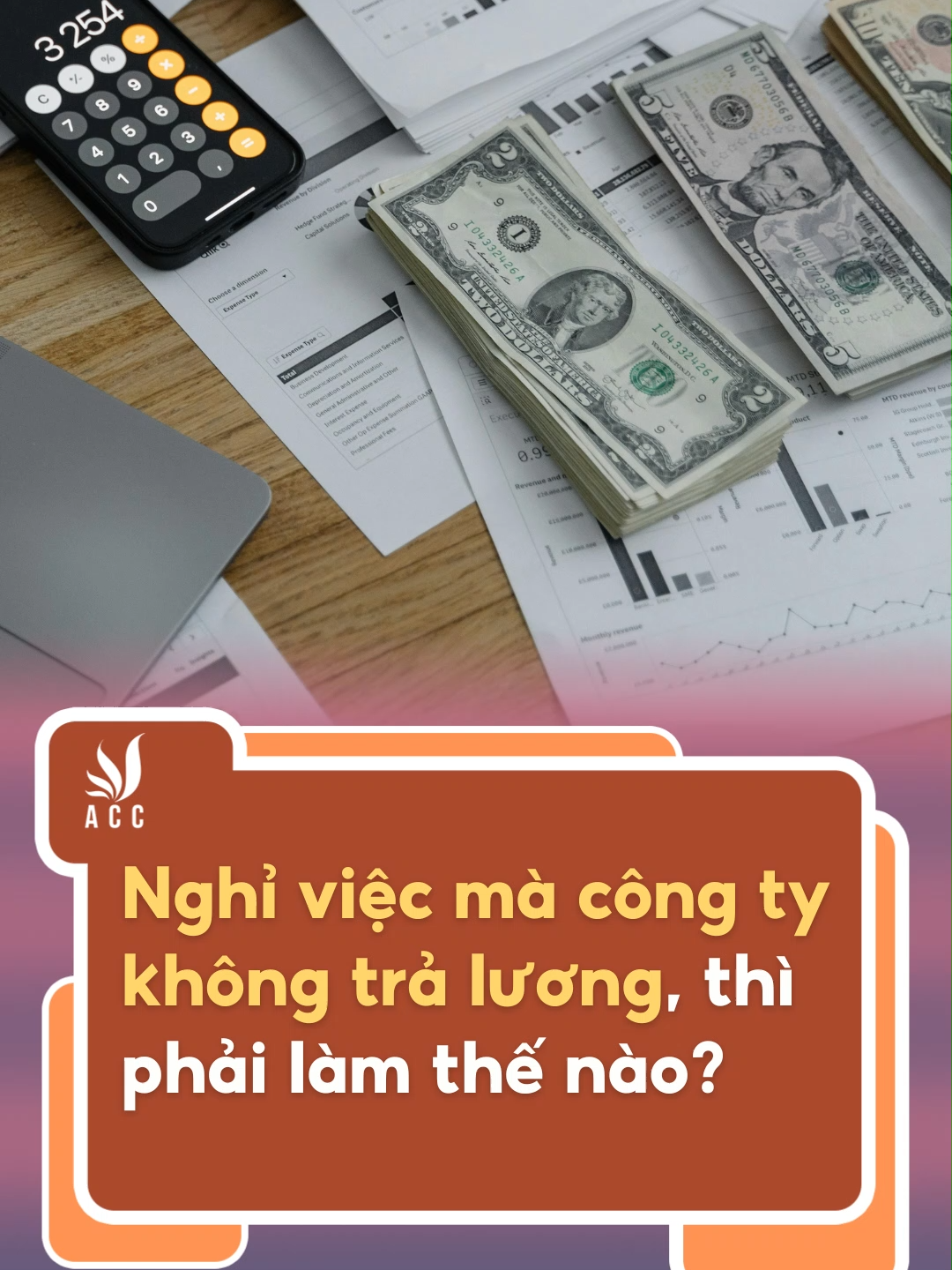 Nghỉ việc mà công ty không trả lương, thì phải làm thế nào? #Congtyluatacc #accgroup #congty #khongtraluongnhanvien