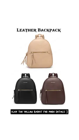 【High-End Mumu】M656 Korean PU Leather Quality Simple Back Pack School College Bag For Women under ₱527.88 Hurry - Ends tomorrow!#leatherbackpack #leatherbag #fypシ 
