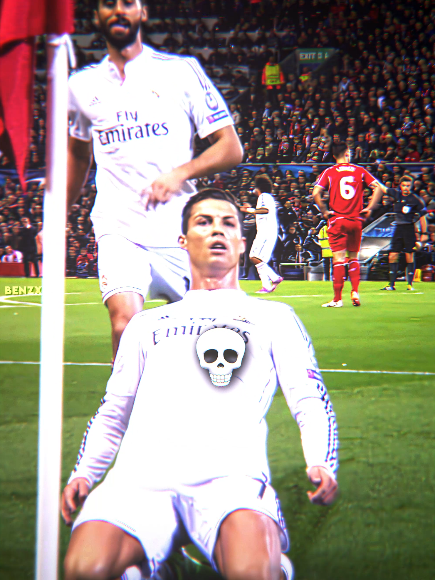 Ronaldo VS Liverpool 😮‍💨🔥 #cristianoronaldo #ronaldo #realmadrid #madrid #liverpool #ucl #championsleague #football #edit