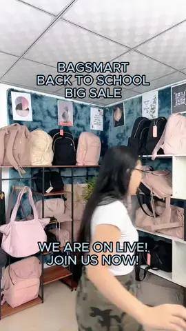 [BAGSMART] We are on live now! Don't miss out the big discount, Join our live and claim the voucher and coupons! #bagsmart #bagsmartbackpack#backtoschool #discount #trending #fashion