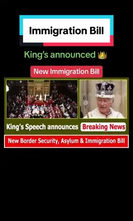 King’s speech announced new immigration bill #ukking #king #uk #labour #labourparty #immigration #immigrationbill #illegalmigrants #illegalmigration #smallboats #bordercrossing 