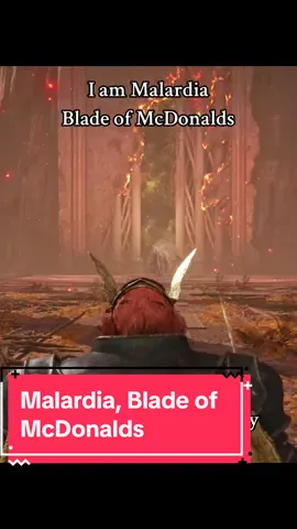 I am malardia, blade of mcdonalds #eldenring #shadowoftheerdtree #malardia #newrelease #eldenringbuild 