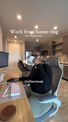 WFH vlog 💻✨#keyboardasmr #wfhlife #fyp #desksetup 