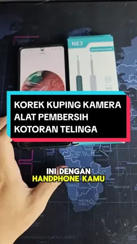 Korek kuping kamera alat pembersih kotoran telinga #korekkupingkamera #korekkupingkamerahp #pembersihtelingakamerahp #pembersihtelingaviral 