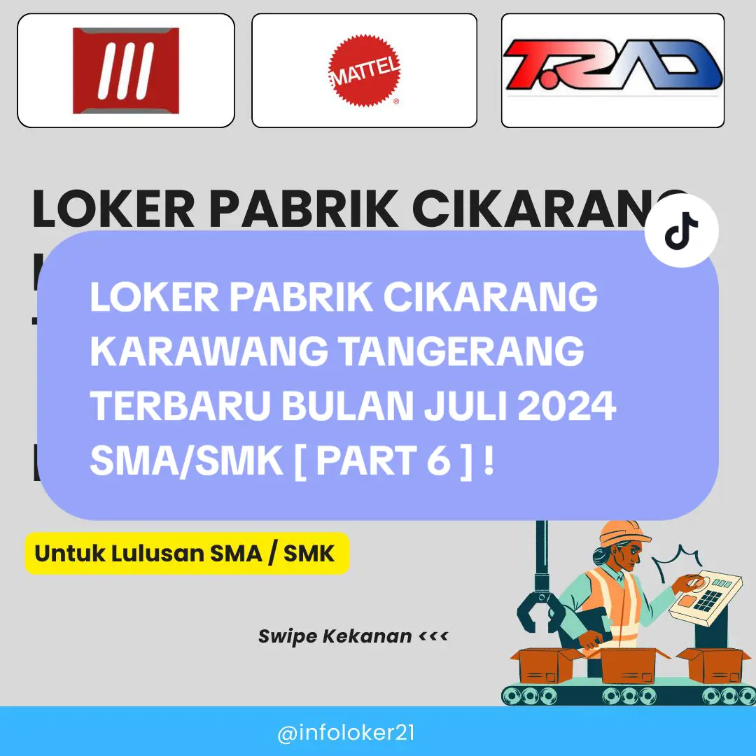 Buka loker semua ya gaesss minggu ini silahkan saja langsung lamar sebelum pada close🙌🥰 #fyp #kulipabrikcikarang #kulipabrikkarawang #buruhpabrik 