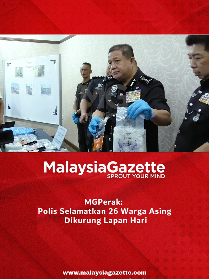 MGPerak: Polis Selamatkan 26 Warga Asing Dikurung Lapan Hari Polis berjaya menyelamatkan 26 warga asing yang menjadi mangsa eksploitasi buruh paksa dalam serbuan di sebuah bangunan di Kampung Seri Perkasa Hutan Melintang, Bagan Datuk, pada Selasa. Ketua Polis Perak, Datuk Azizi Mat Aris berkata, kejayaan itu hasil operasi yang gerakkan Ibu Pejabat Polis Daerah (IPD) Bagan Datuk dan turut dibantu pasukan Bomba Hutan Melintang sekitar jam 1.30 pagi. - MGPerak #MalaysiaGazette #MGPerak