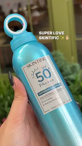 Gada alesan buat ga beli produk @skintific_id ✨🫰🏼  formulanya selalu mantep! apalagi sun spraynya.  Wajib banget dibawa kemana mana apalagi kaya aku yang suka aktifitas di outdoor. #skintificoutdoorsunspray #skintificpromo #skintificindonesia #sunsprayskintific #sunsprayviral #sunscreenviral #skintificsunscreen #bodysunscreen #sunblock #sunscreenskintific #skintificid #skintific  